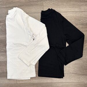 Cat & Jack Black and White Long Sleeve Shirts - 2 piece set
